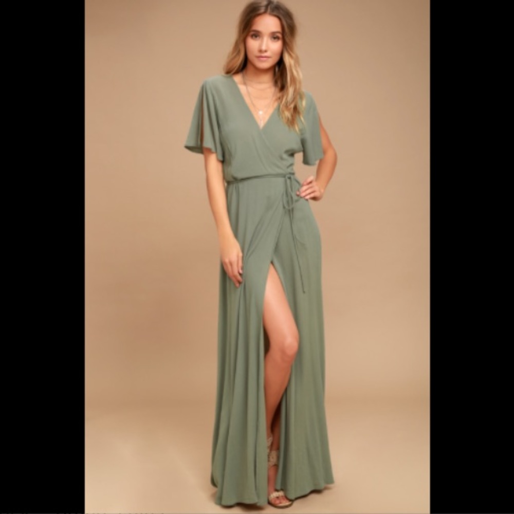 Lulus Much Obliged Wrap Dress BRAND NEW ✨